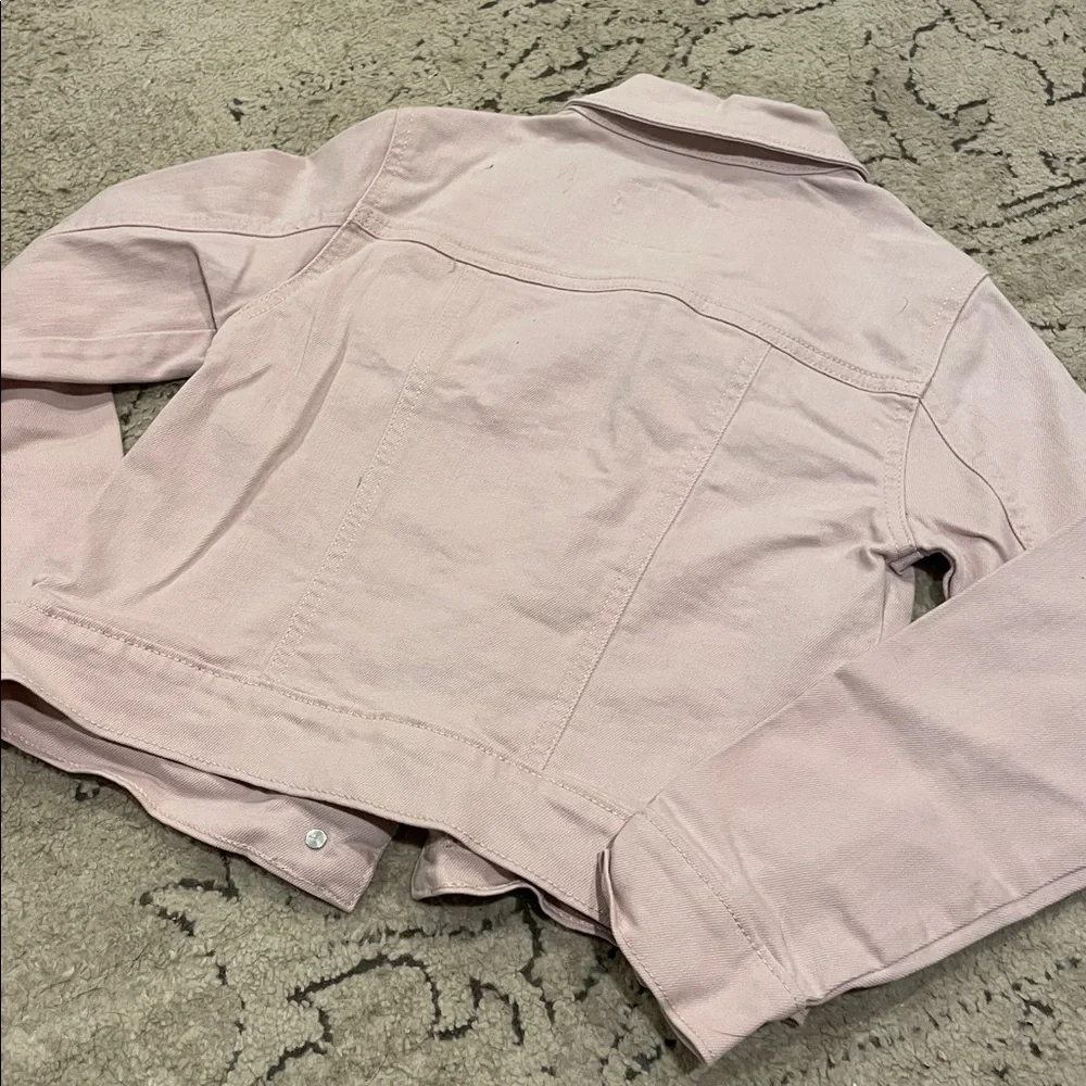 Old Navy Light Pink Girls' Denim Jacket - Button Front